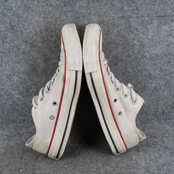 Converse Shoes Womens 7 Casual Sneakers All Star Trainers Classic Canvas White - Picture 9 of 11